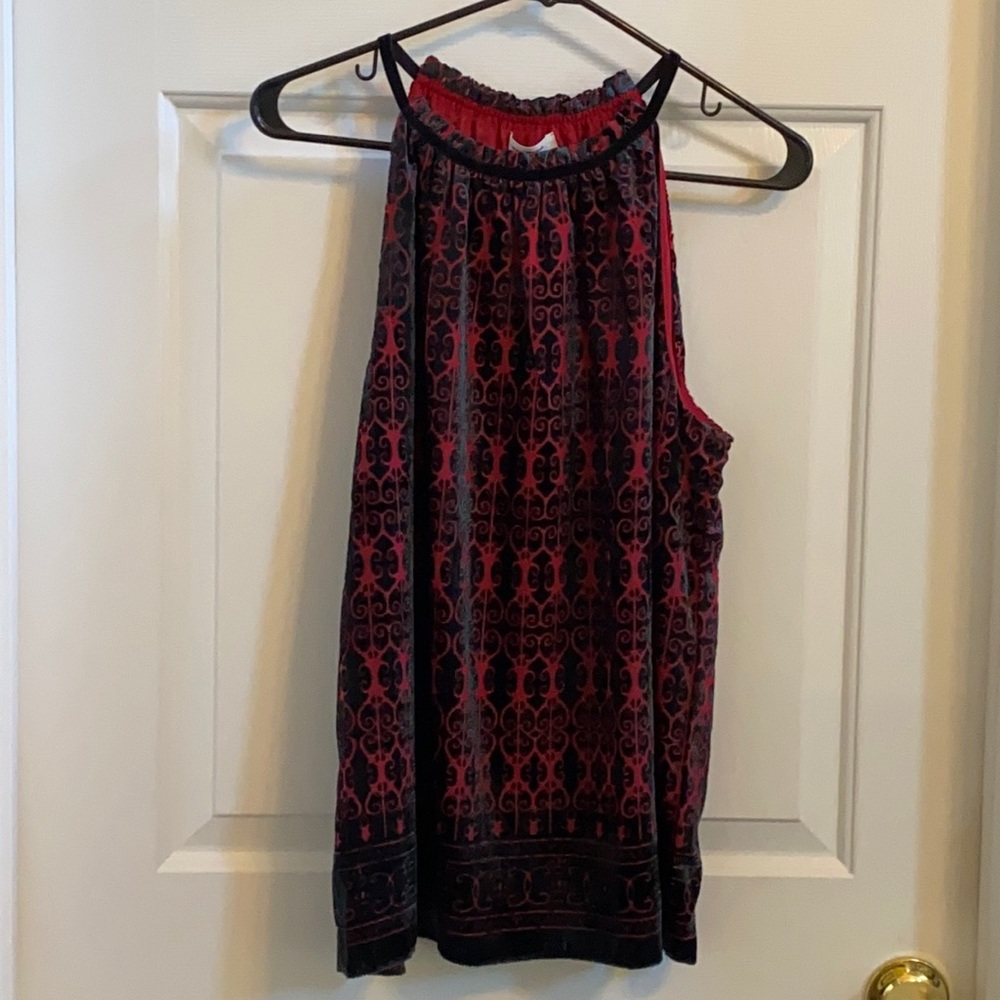 Max Studio Velvet Halter Top